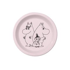 Immagine di moomin - baby plate pink, VE-6