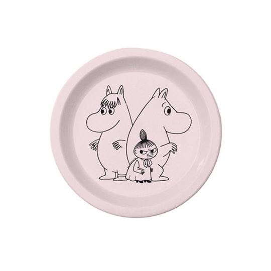 Bild von moomin - baby plate pink, VE-6
