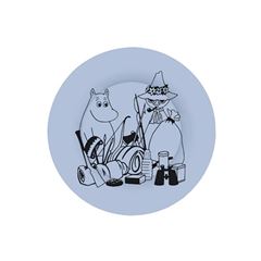 Immagine di moomin - derssert plate camping blue, VE-6