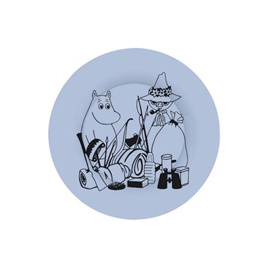 Bild von moomin - derssert plate camping blue, VE-6