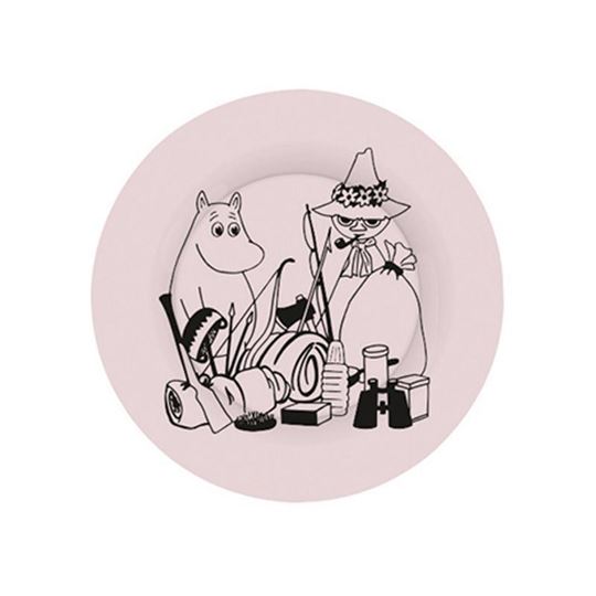 Bild von moomin - dessert plate camping pink, VE-6