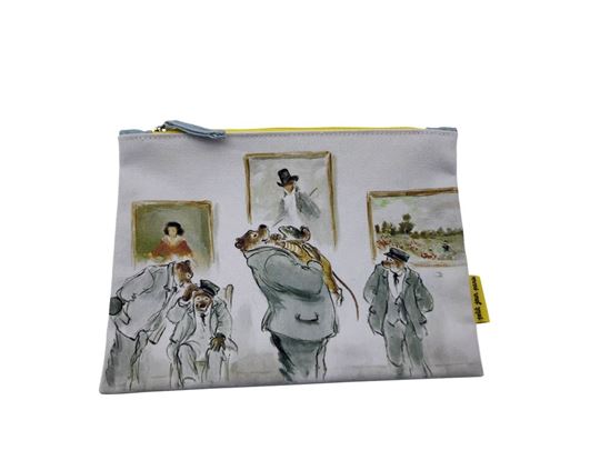 Picture of ernest et célestine - cotton large pouch  in museum, VE-6