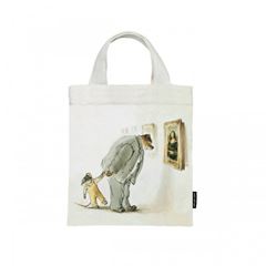 Picture of ernest et célestine - mini tote bag  in museum, VE-6