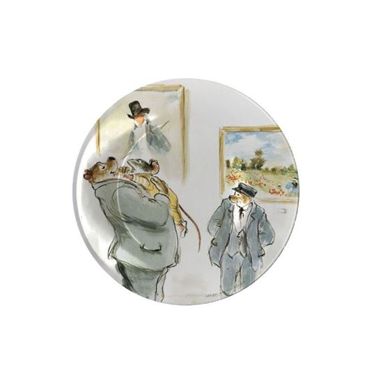 Image sur ernest et célestine - dessert plate  et le gardien de musée, VE-6