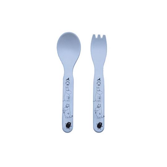 Bild von moomin - 2-piece cutlery blue, VE-6