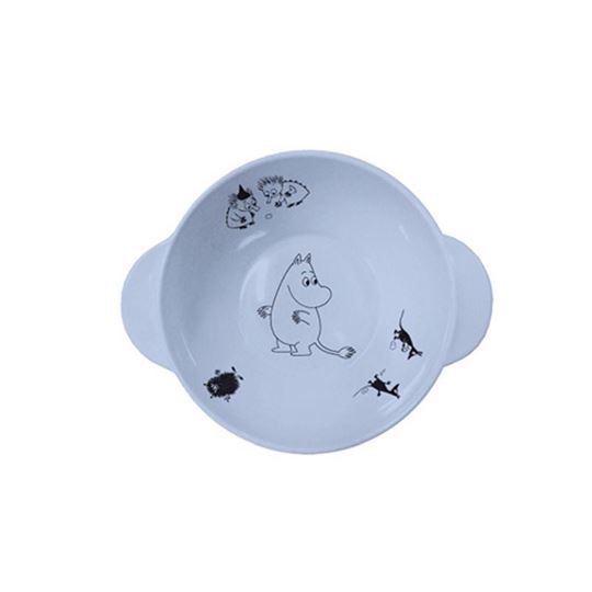 Image sur moomin - bowl with handles blue, VE-6