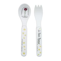 Picture of the little prince - 2-piece cutlery set white , VE-6