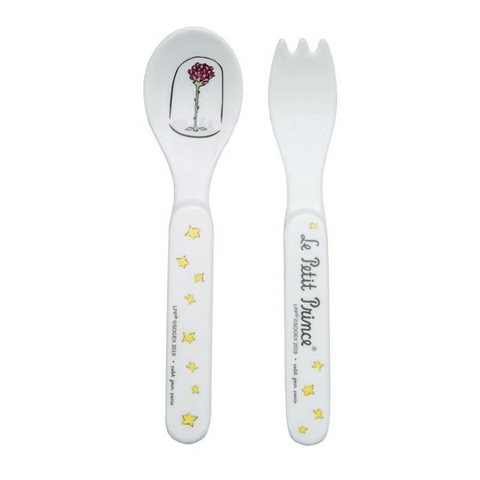 Bild von the little prince - 2-piece cutlery set white , VE-6