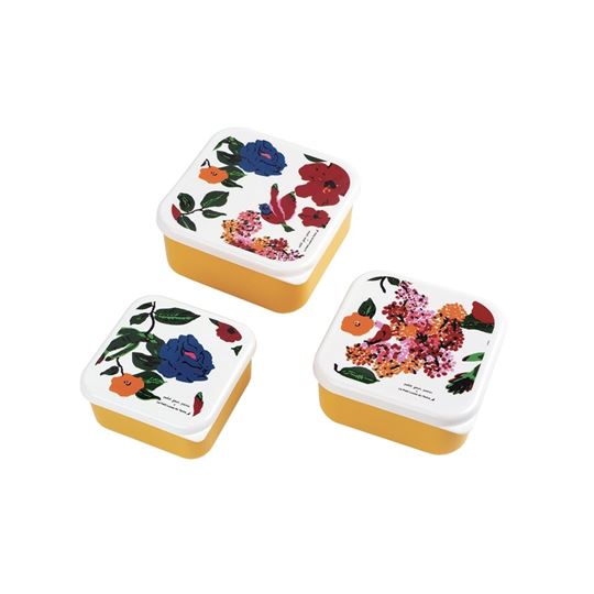 Image sur les hibiscus - set of 3 lunch boxes , VE-4