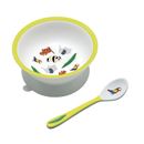Bild von le zoo - bowl with suction pad and spoon, VE-3
