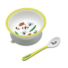 Bild von le zoo - bowl with suction pad and spoon, VE-3