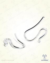 Image de LichtWesen Ohrhänger silber für Zirkonia Anhänger, 1 Paar