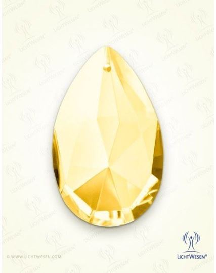 Picture of Schöpfungsstrahl Gelb, Kristalltropfen mit Goldclip