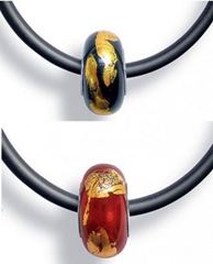 Immagine di LichtWesen Bead-Set 2er Krisen meistern rot-gold und Kraftvoll sein schwarz-gold