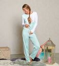 Image sur Pyjama-Oberteil in weiss/blue-breeze von The Spirit of OM