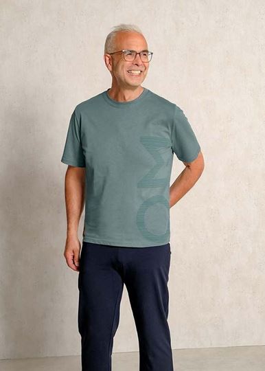 Image sur T-Shirt men OM  in türkis-blau von The Spirit of OM