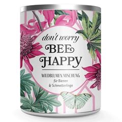 Bild von Wildblumenmischung Don’t worry BEE Happy-Geschenkdose