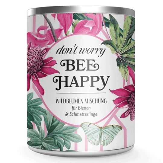 Bild von Wildblumenmischung Don’t worry BEE Happy-Geschenkdose