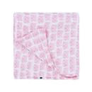 Picture of les chats - mulin swaddle  pink 120 x 120 cm, VE-2