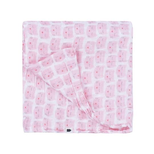 Image sur les chats - mulin swaddle  pink 120 x 120 cm, VE-2