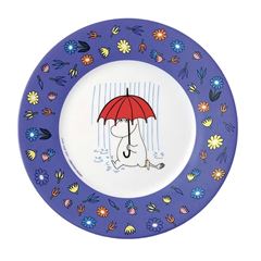 Immagine di moomin - derssert plate blue ø20 cm, VE-6