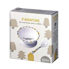 Bild von l'aventure - bowl with suction pad and spoon , VE-3