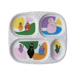 Picture of barbapapa - 4-compartment serving tray , VE-6