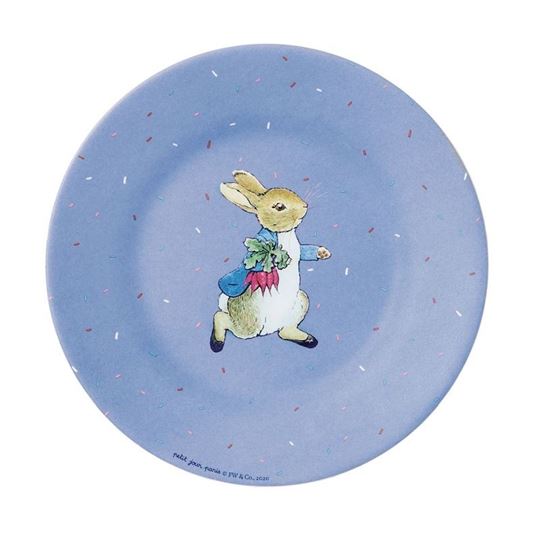 Image sur peter rabbit - dessert plate  blue, VE-6
