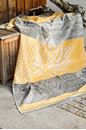 Picture of Plaid-Decke Lotus in gelb/grau von The Spirit of OM