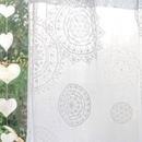 Bild von Bio-Baumwoll Gardine Rami mit Rosenquarz 145 x 145 cm von The Spirit of OM