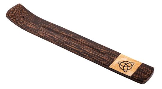 Image sur Triquetra, Räucherstäbchenhalter aus Holz