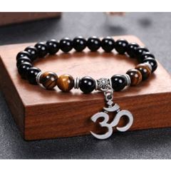 Picture of Obsidian-Armband OM mit Tigerauge