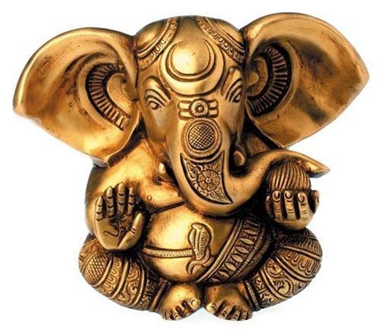 Bild von Ganesha, Messing, 13 cm