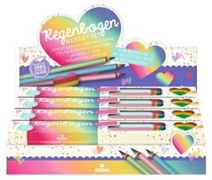 Bild von Regenbogen Bleistift Set mit Radiergummi, VE-12