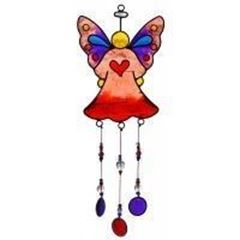 Image de Suncatcher Engel Fiberglas bunt 30cm