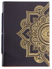 Picture of Schreibbuch mit Mandala schwarz/gold