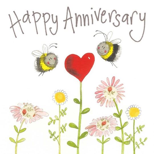 Image sur ANNIVERSARY BEE CARD