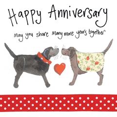 Picture of ANNIVERSARY DOGS CARD