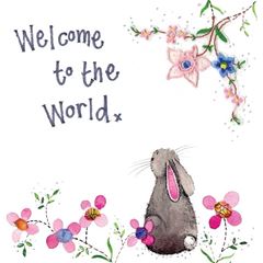 Picture of WELCOME TO THE WORLD SPARKLE CARD