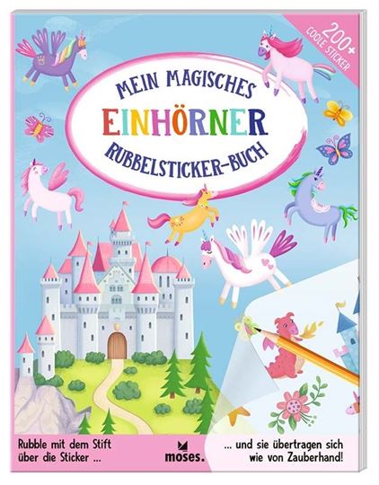 Immagine di Mein magisches Rubbelsticker-Buch Einhörner
