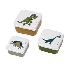 Picture of les dinosaures - set of 3 lunch boxes dinosaur, VE-4