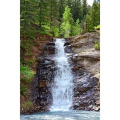 Immagine di Leinwandbild Wasserfall 