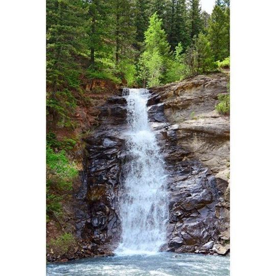 Image sur Leinwandbild Wasserfall 