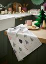 Picture of Tea Towel Cotton Frosty Trees - Ulster Weavers