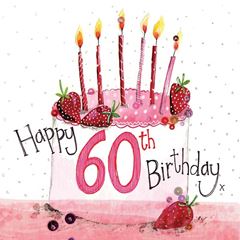 Bild von 60 YEAR OLD CAKE BIRTHDAY CARD