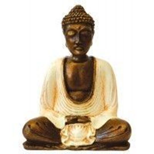Image sur Buddha meditierend Resin 15cm