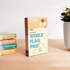 Bild von Miss Wood Flag Pins - Africa