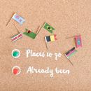 Immagine di Miss Wood Flag Pins - World Pack