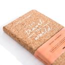 Bild von Woody Notebook Cork - A6 - Travel the world