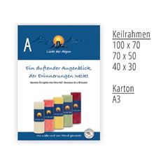 Image de Keilrahmenbild Licht der Alpen XL, 100 x 70 cm